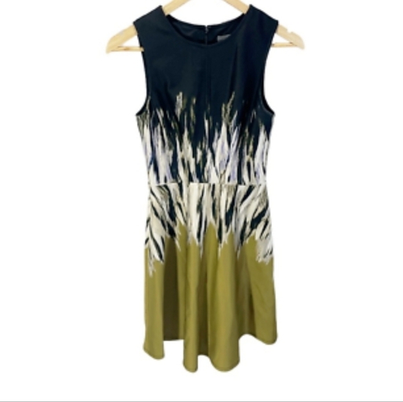 Vince Camuto Womens Fit & Flare Dress Black Stretch Jewel Neck Sleeveless - Picture 5 of 5